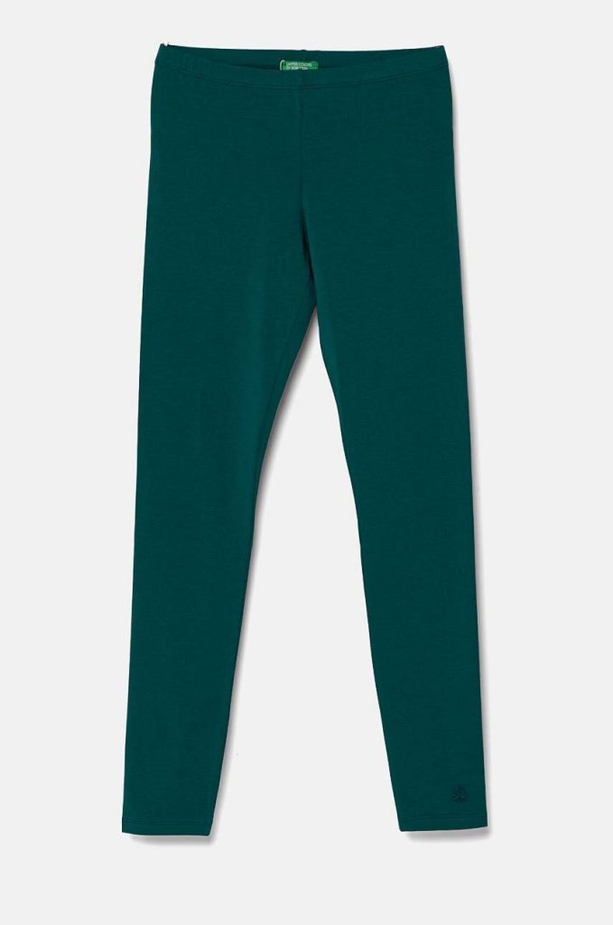 United Colors of Benetton leggins copii culoarea verde