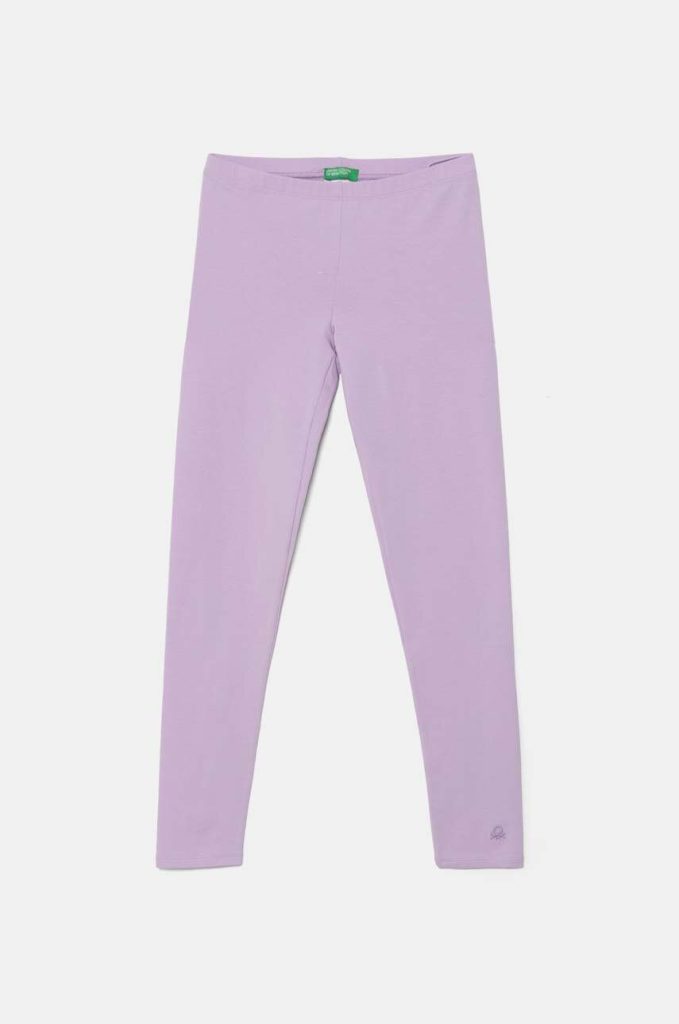 United Colors of Benetton leggins copii culoarea violet