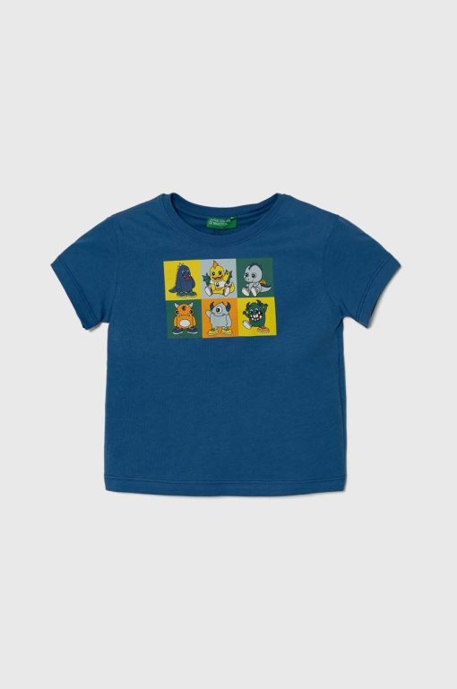 United Colors of Benetton tricou de bumbac pentru copii cu imprimeu-Îmbrăcăminte