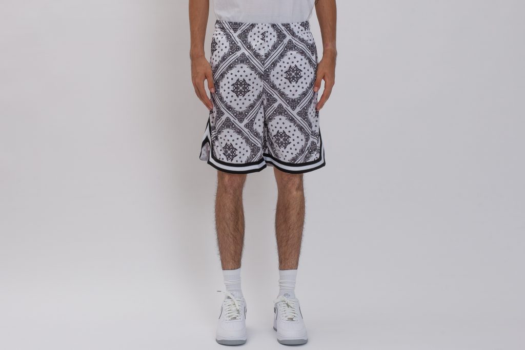 Woven Signature Paisley Mesh Shorts-Barbati