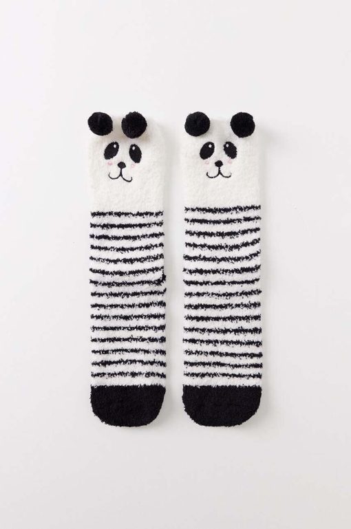 women'secret sosete SO FLUFFY PANDA SINGLE femei