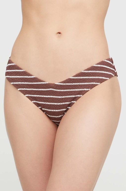 Abercrombie & Fitch bikini brazilieni culoarea maro-Costume de baie