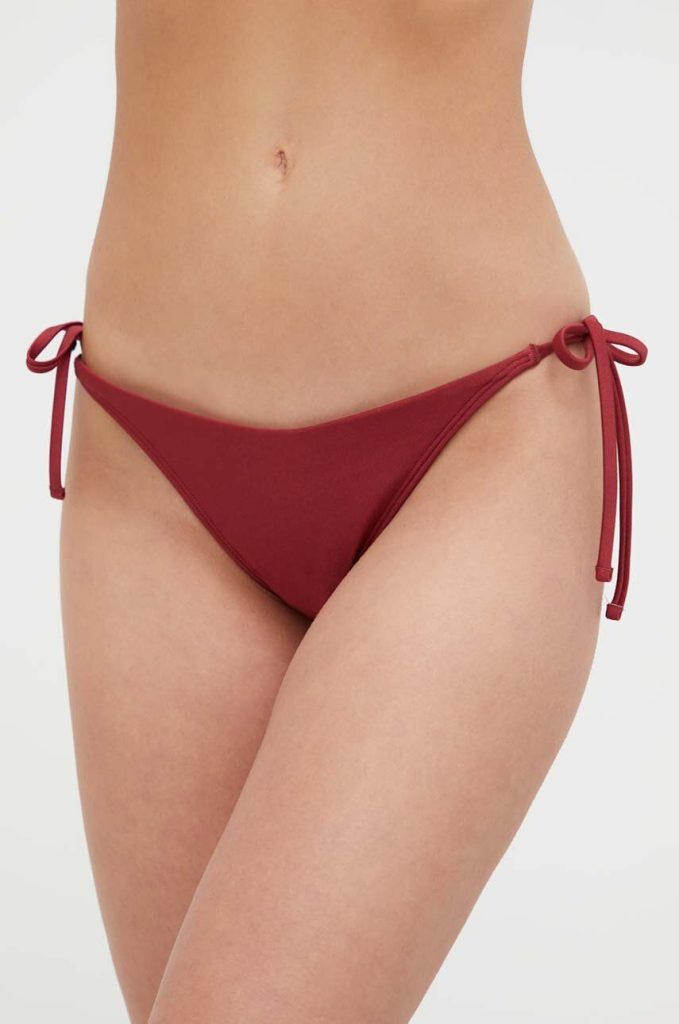 Abercrombie & Fitch chiloti de baie culoarea bordo-Costume de baie