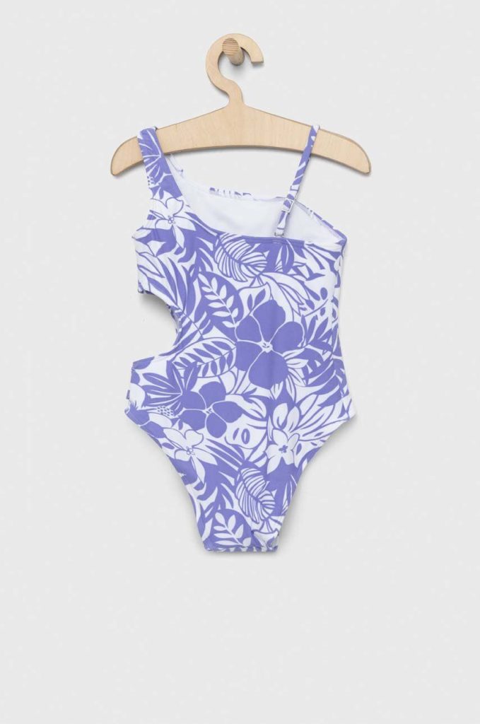 Abercrombie & Fitch costum de baie dintr-o bucată pentru copii culoarea violet-Îmbrăcăminte