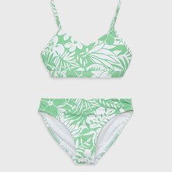 Abercrombie & Fitch costum de baie pentru copii din două piese culoarea verde-Îmbrăcăminte