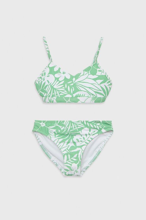 Abercrombie & Fitch costum de baie pentru copii din două piese culoarea verde-Îmbrăcăminte