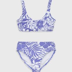 Abercrombie & Fitch costum de baie pentru copii din două piese culoarea violet-Îmbrăcăminte