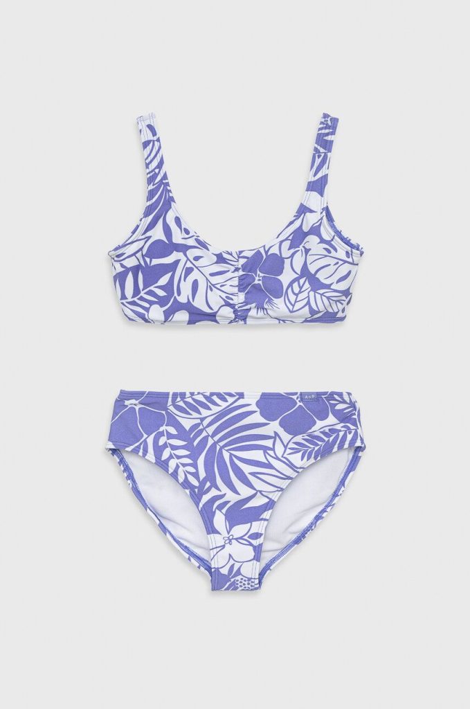 Abercrombie & Fitch costum de baie pentru copii din două piese culoarea violet-Îmbrăcăminte