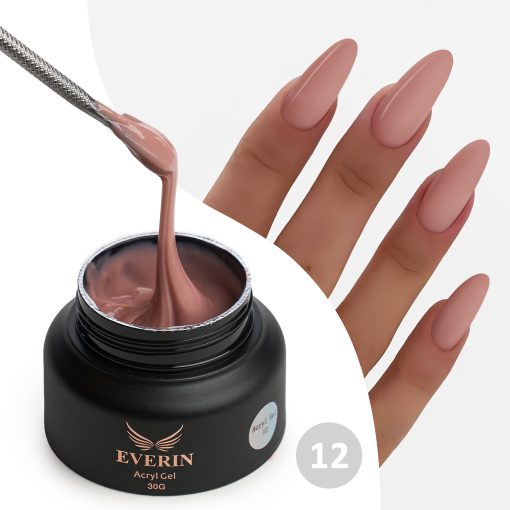 Acryl Gel Everin 30gr- 12 Nude - Everin-Polygel / Acryl❤️ > Polygel/Acrylgel Everin