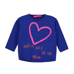 Bluza cu decolteu rotund si logo-FETE-IMBRACAMINTE/Bluze