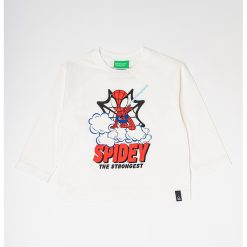 Bluza de bumbac cu imprimeu Spider-Man-BAIETI-IMBRACAMINTE/Bluze