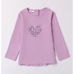 Bluza de bumbac cu strasuri-FETE-IMBRACAMINTE/Bluze