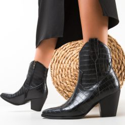 Botine dama Ratab Negre-Botine-Botine