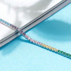 placata cu rodiu-Bijuterii argint dama-Bratari de glezna din argint