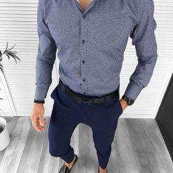 Camasa barbati eleganta cu imprimeu slim fit 13007 W2-3.4.5-Camasi barbati