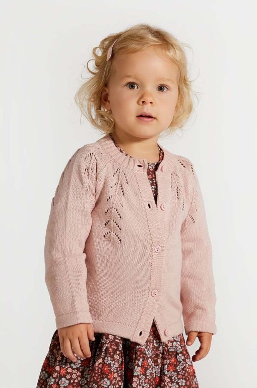 Coccodrillo cardigan bebe culoarea roz