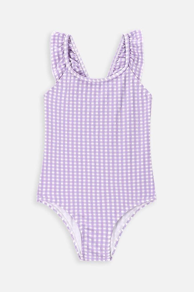 Coccodrillo costum de baie dintr-o bucată pentru copii culoarea violet-Îmbrăcăminte