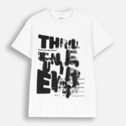 Coccodrillo tricou de bumbac pentru copii culoarea alb
