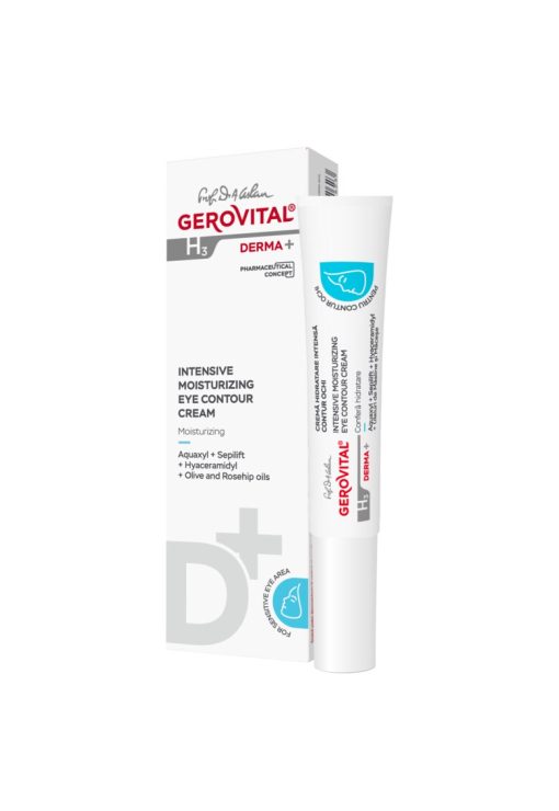 Crema conturi ochi pentru hidratare intensa H3 Derma+ - 15 ml-FEMEI-GENTI SI ACCESORII/Produse cosmetice