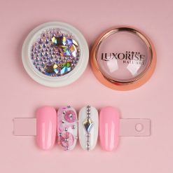 Cristale Unghii LUXORISE Brilliant Rose 1