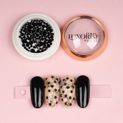 Dazzling Black-Nail Art > Strasuri Unghii