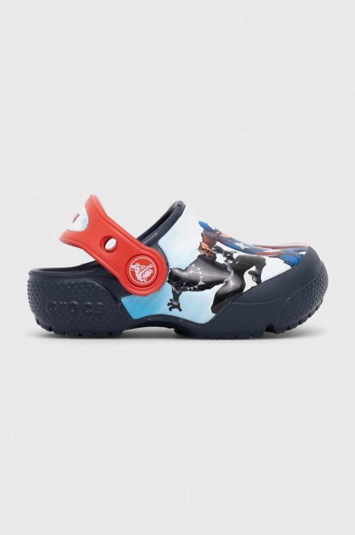 Crocs slapi copii AVENGERS PATCH CLOG culoarea albastru marin-Încălțăminte