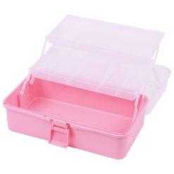 Cutie Manichiura Compartimentata Rose cu Doua Sertare si Maner SensoPRO Milano 2