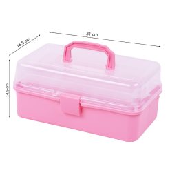 Cutie Manichiura Compartimentata Rose cu Doua Sertare si Maner SensoPRO Milano 3