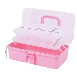 Cutie Manichiura Compartimentata Rose cu Doua Sertare si Maner SensoPRO Milano 4