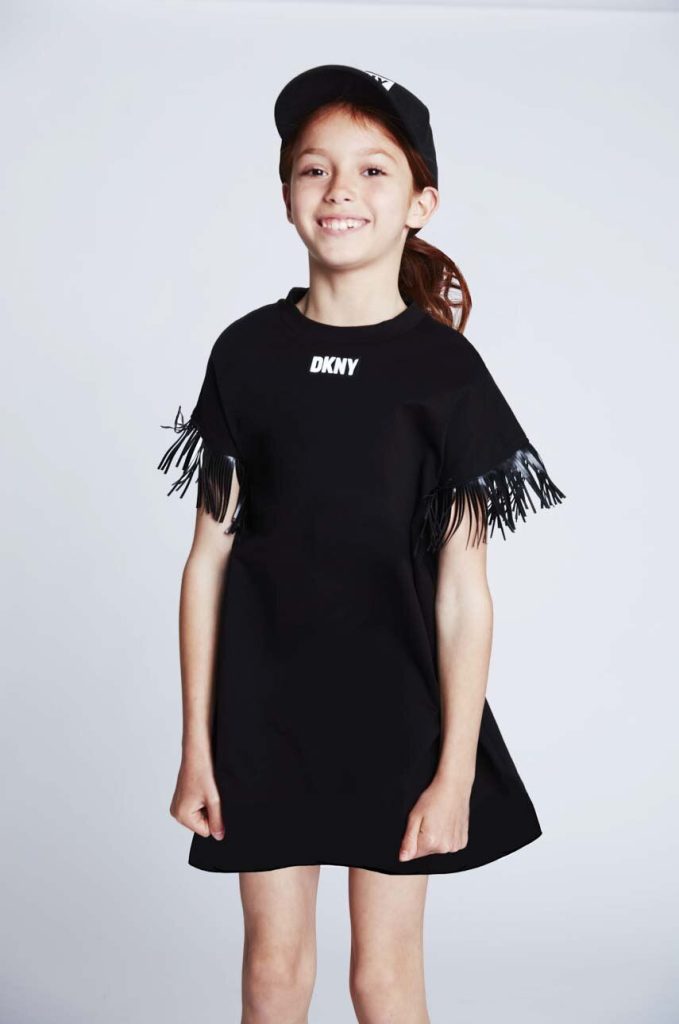 Dkny șapcă din bumbac pentru copii culoarea negru