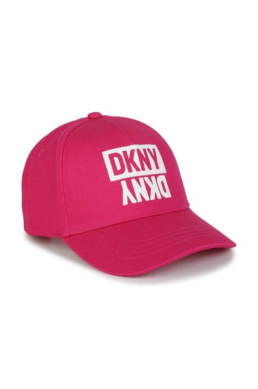 Dkny șapcă din bumbac pentru copii culoarea roz