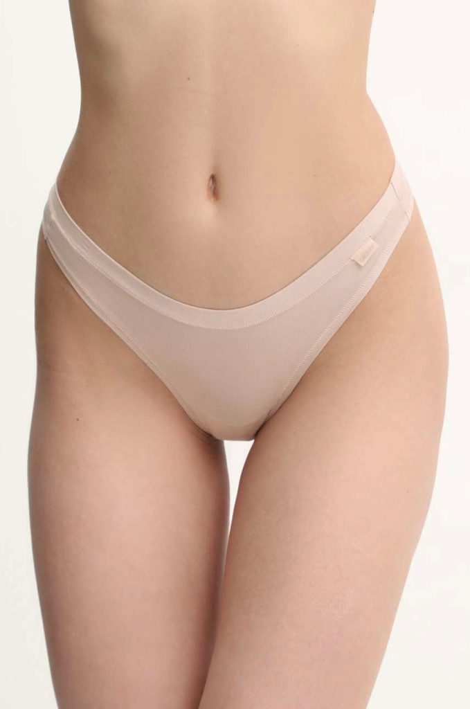 Dkny tanga culoarea bej-Lenjerie