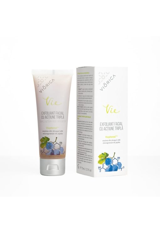 Exfoliant Facial cu Actiune Tripla - Vie - 75 ml-FEMEI-GENTI SI ACCESORII/Produse cosmetice