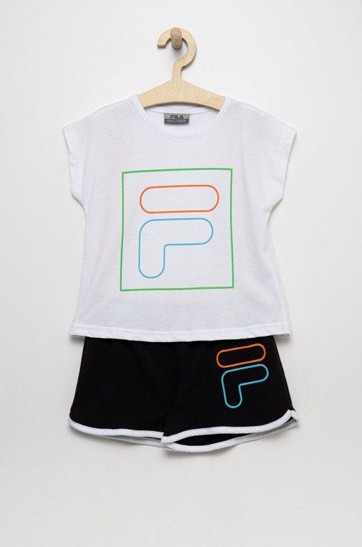 Fila pijama copii culoarea alb