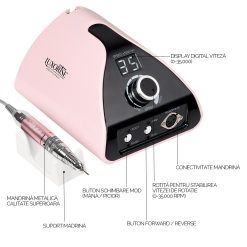 Freza unghii profesionala Energy Elite LUXORISE 35.000 RPM Pink 4