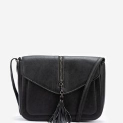 Geanta Crossbody Nettia neagra-Genti de umar-Genti de umar