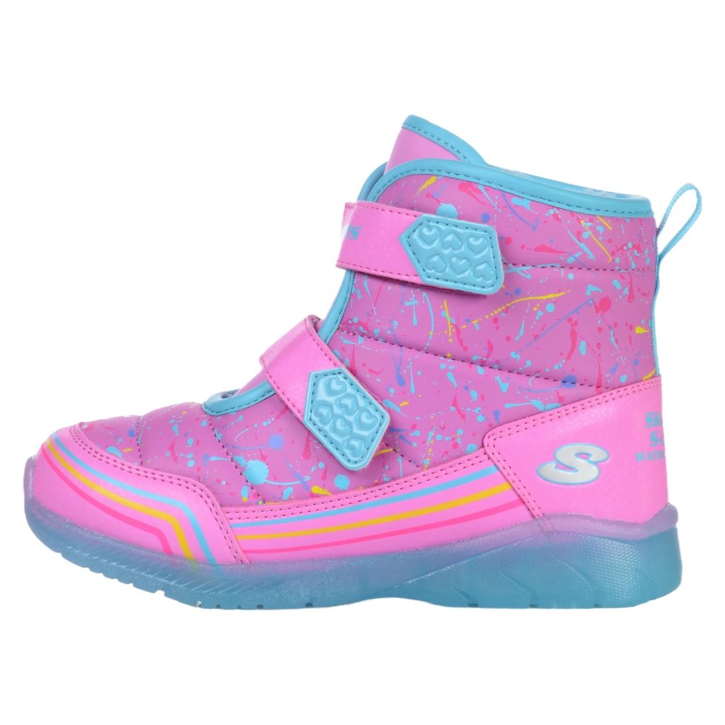 Ghete SKECHERS pentru copii ILLUMI-BRIGHTS-POWER - 302653NPKMT-Incaltaminte-Ghete