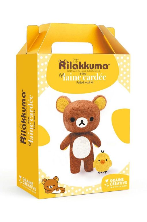 Graine Creative trusă pentru mascota din lână diy Rilakkuma Carded Wool Kit-Electronice și gadgeturi