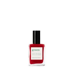 Green natural nail colour - red cherry 15 ml-Machiaj-Unghii  data-eio=