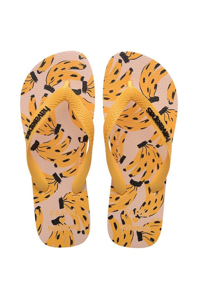 Havaianas slapi TOP FARM BANANINHA CAJA femei