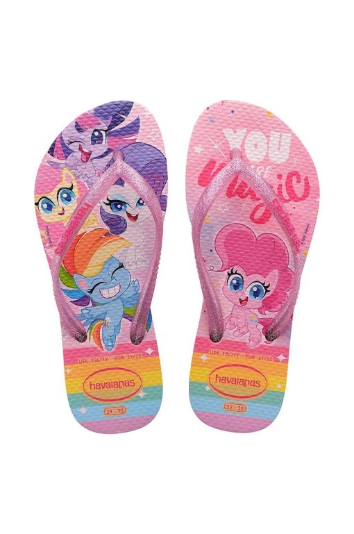 Havaianas slapi copii KIDS SLIM MY LITTLE culoarea roz-Încălțăminte