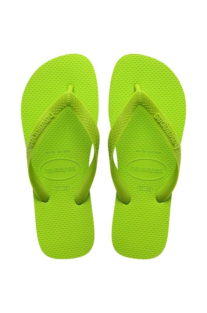 Havaianas slapi copii TOP LEMONREEN culoarea verde-Încălțăminte