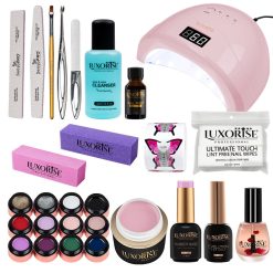 Kit Unghii Gel LUXORISE Timeless Nails + Lampa UV / LED-Kit Unghii  data-eio=