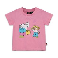 Lego tricou de bumbac pentru copii culoarea roz-Îmbrăcăminte