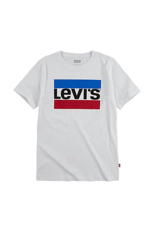 Levi's Tricou copii culoarea alb