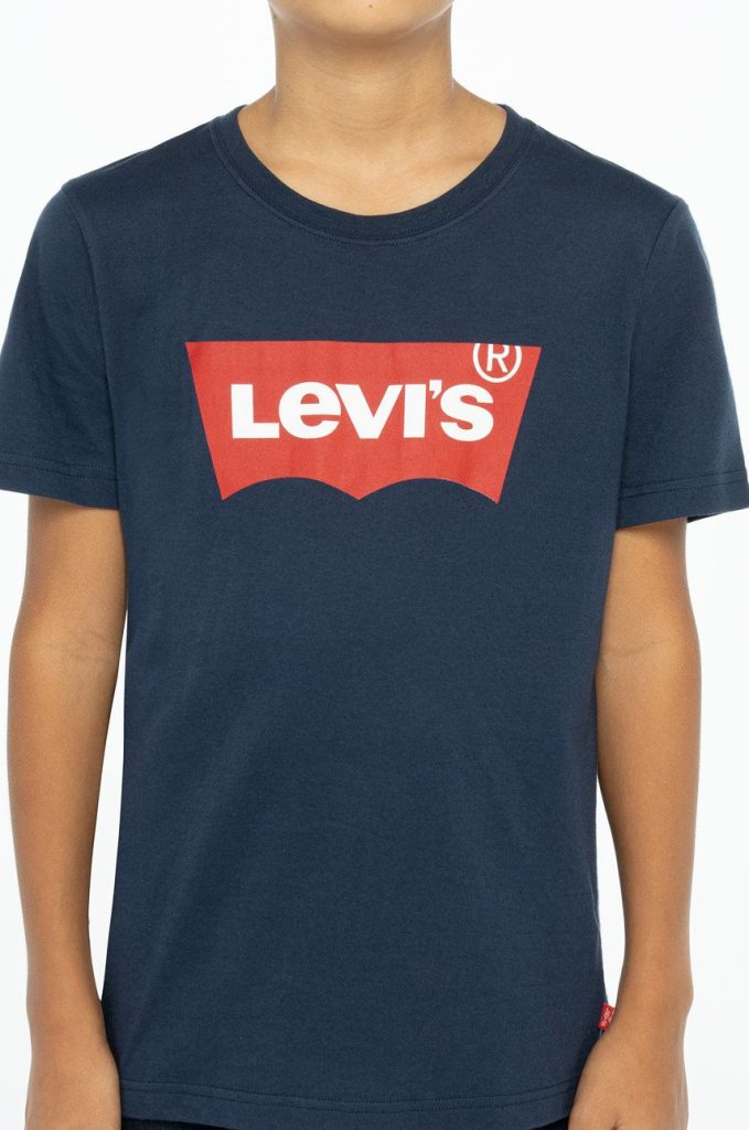 Levi's Tricou copii culoarea albastru marin