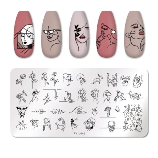 MATRITA DECOR UNGHII PY-J040 - PY-J040 - Everin.ro-NAIL ART ❤️ > Matrite si oja stampila