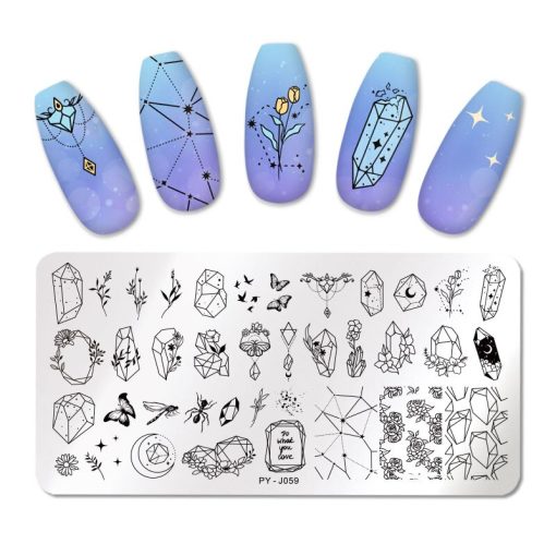 MATRITA DECOR UNGHII PY-J059 - PY-J059 - Everin.ro-NAIL ART ❤️ > Matrite si oja stampila