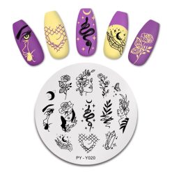 MATRITA DECOR UNGHII PY-Y020 - PY-Y020 - Everin.ro-NAIL ART ❤️ > Matrite si oja stampila