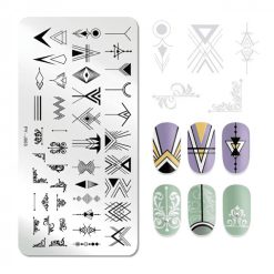 MATRITA METALICA PENTRU STAMPILA PY-J003 - PY-J003 - Everin.ro-NAIL ART ❤️ > Matrite si oja stampila